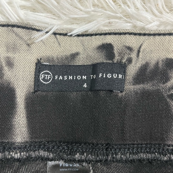 FASHION TO FIGURE Tie Dye High-Rise Jeggings Leggings Pants Black White Size 4X - Picture 8 of 12